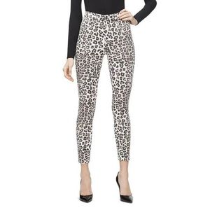 NEW Good American Good Waist Crop Jeans Snow Leopard